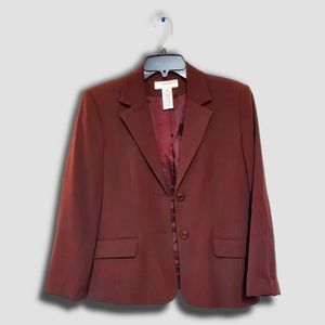 SAG HARBOR women's Brown blazer SZ 6 P